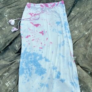 "POL" tie-dye skirt, M, elastic waist, drawstring NWOT